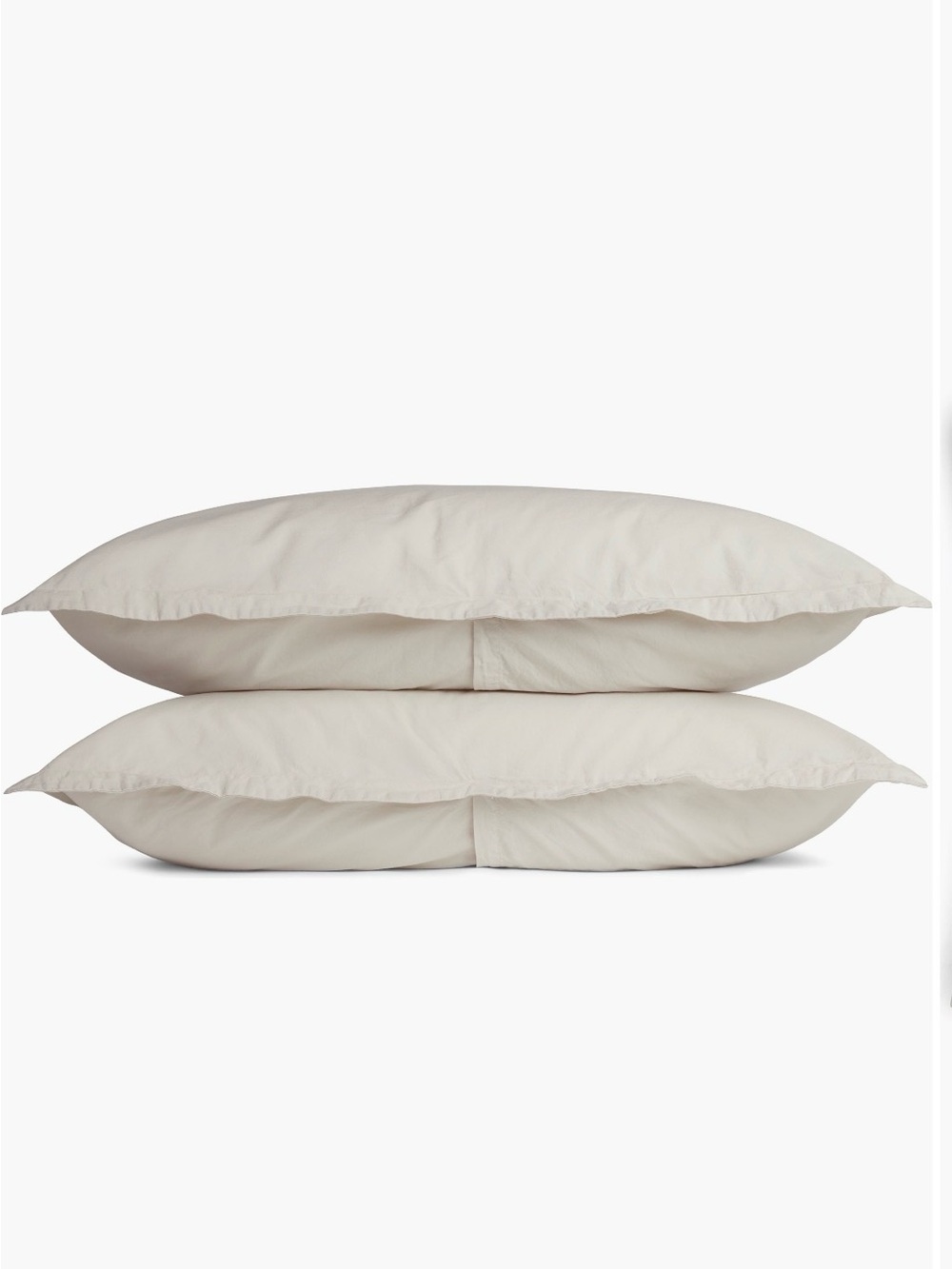 NWT Parachute Percale Sham set King Size Bone Color $89 MSRP